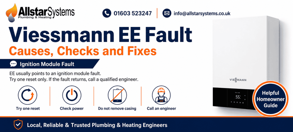 Viessmann EE ignition module fault guide from Allstar Systems Plumbing and Heating
