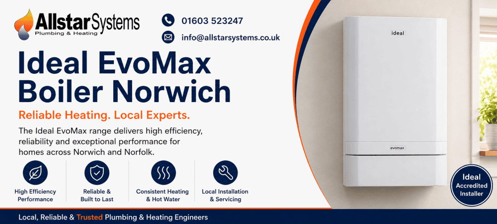 Ideal EvoMax boiler featured image from Allstar Systems Plumbing and Heating